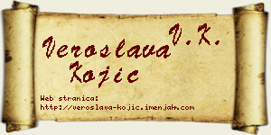 Veroslava Kojić vizit kartica